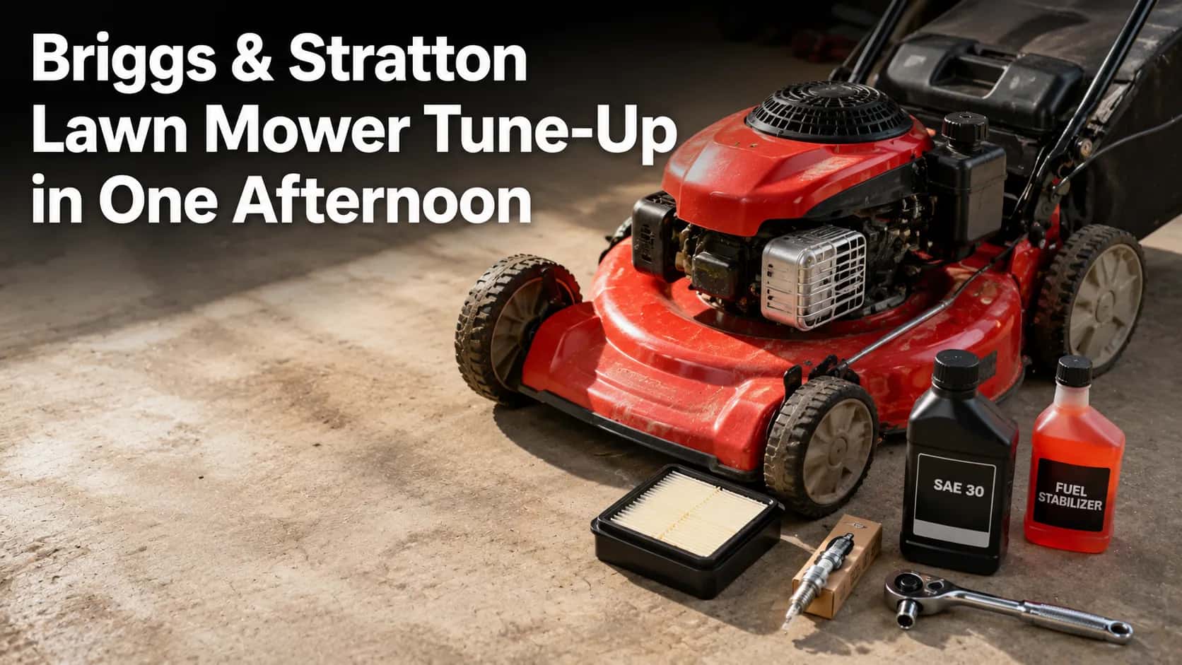 briggs stratton lawn mower tune up
