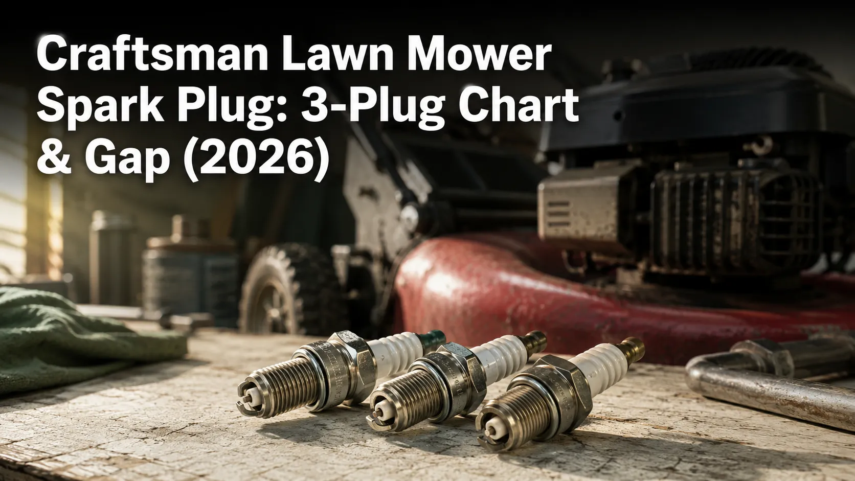 Craftsman Lawn Mower Spark Plug: 3-Plug Chart & Gap (2026)