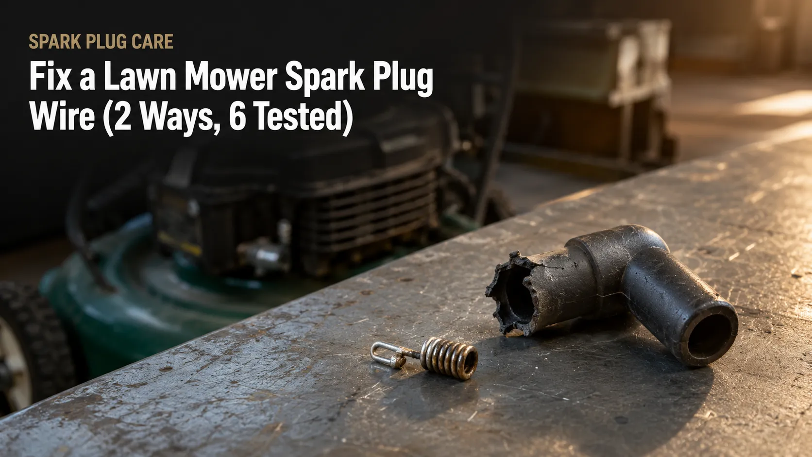Fix a Lawn Mower Spark Plug Wire (2 Ways, 6 Tested)
