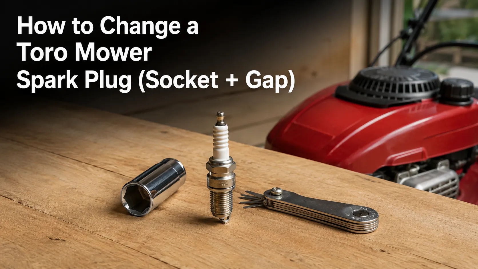 How to Change a Toro Mower Spark Plug (Socket + Gap)