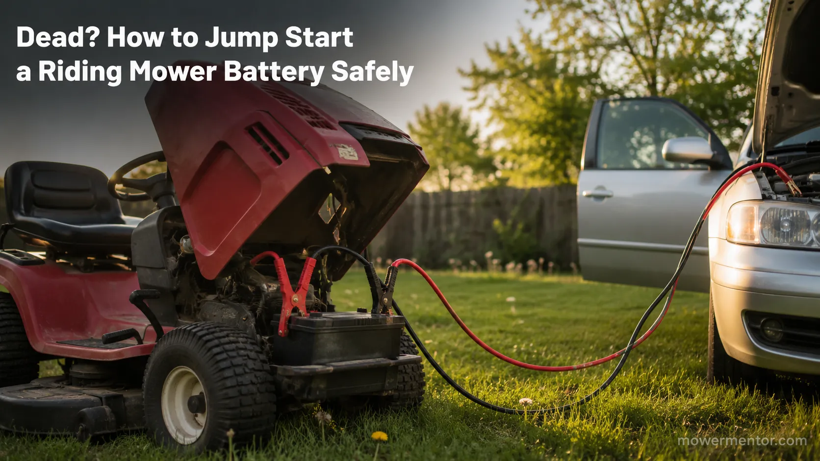 Dead? How to Jump Start a Riding Mower Battery Safely