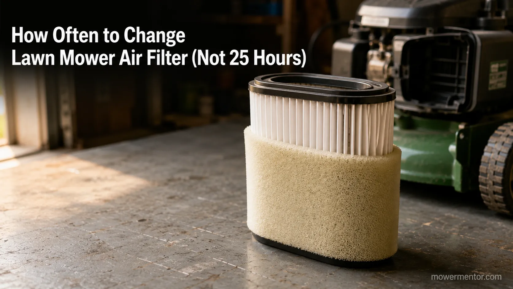 How Often to Change Lawn Mower Air Filter (Not 25 Hours)