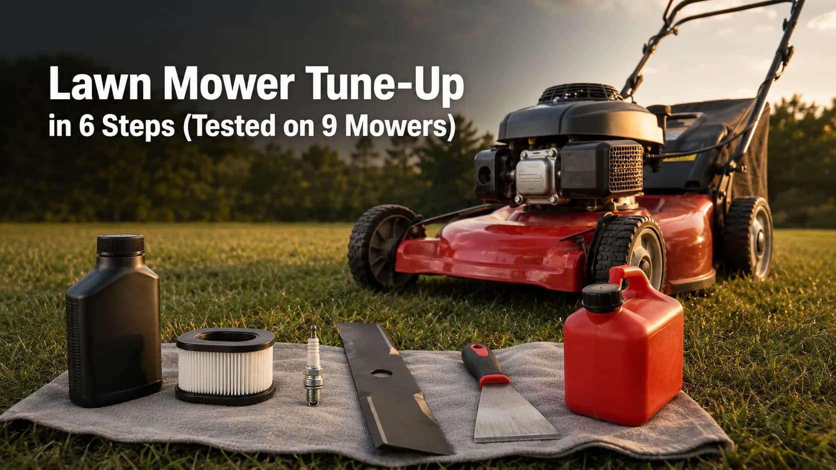 Lawn Mower Tune-Up in 6 Steps (Tested on 9 Mowers)