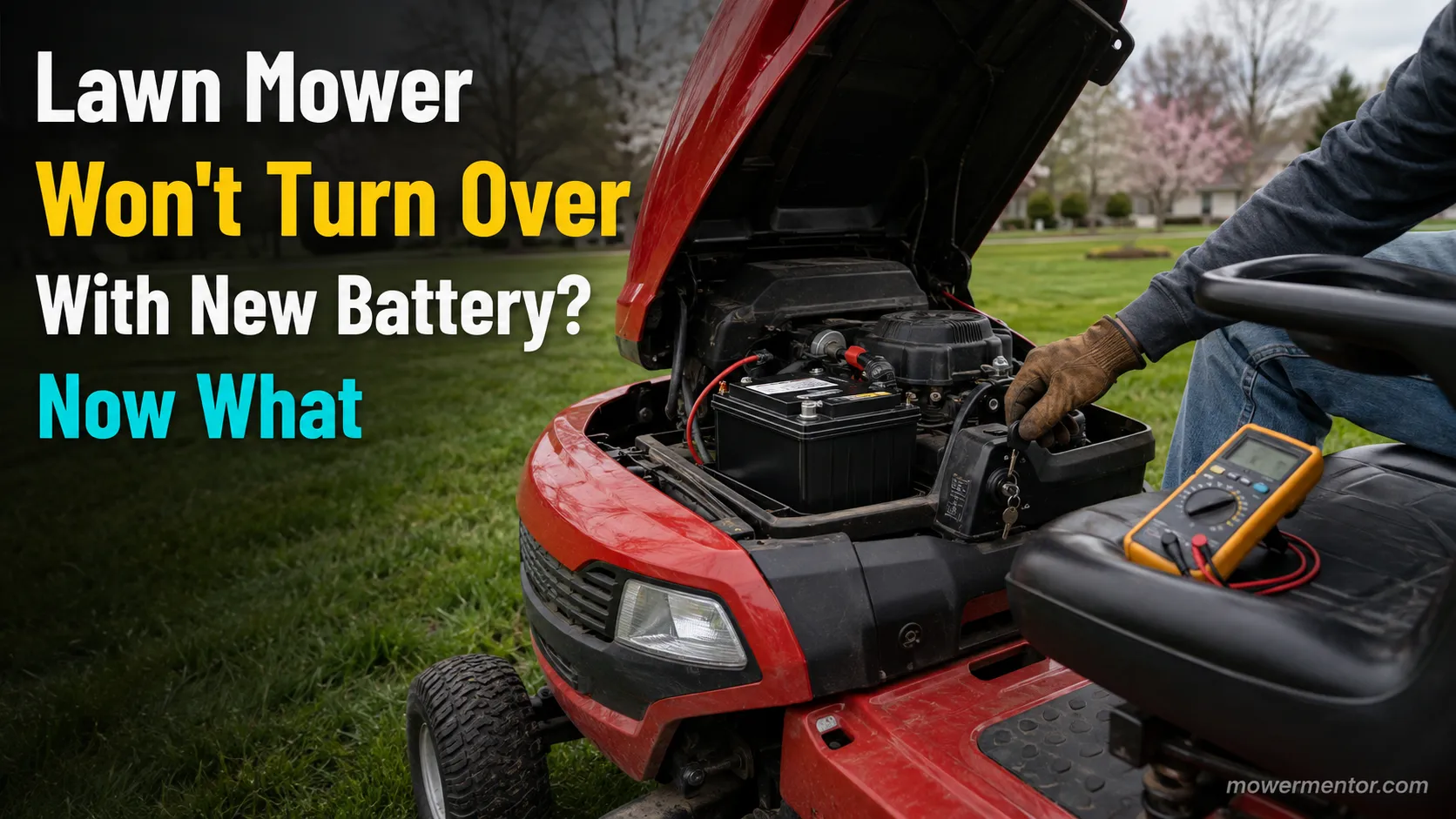 Lawn Mower Won't Turn Over With New Battery? Now What