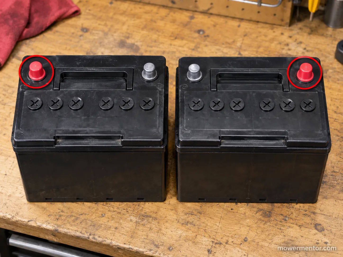 John Deere mower batteries checked against the fitment chart