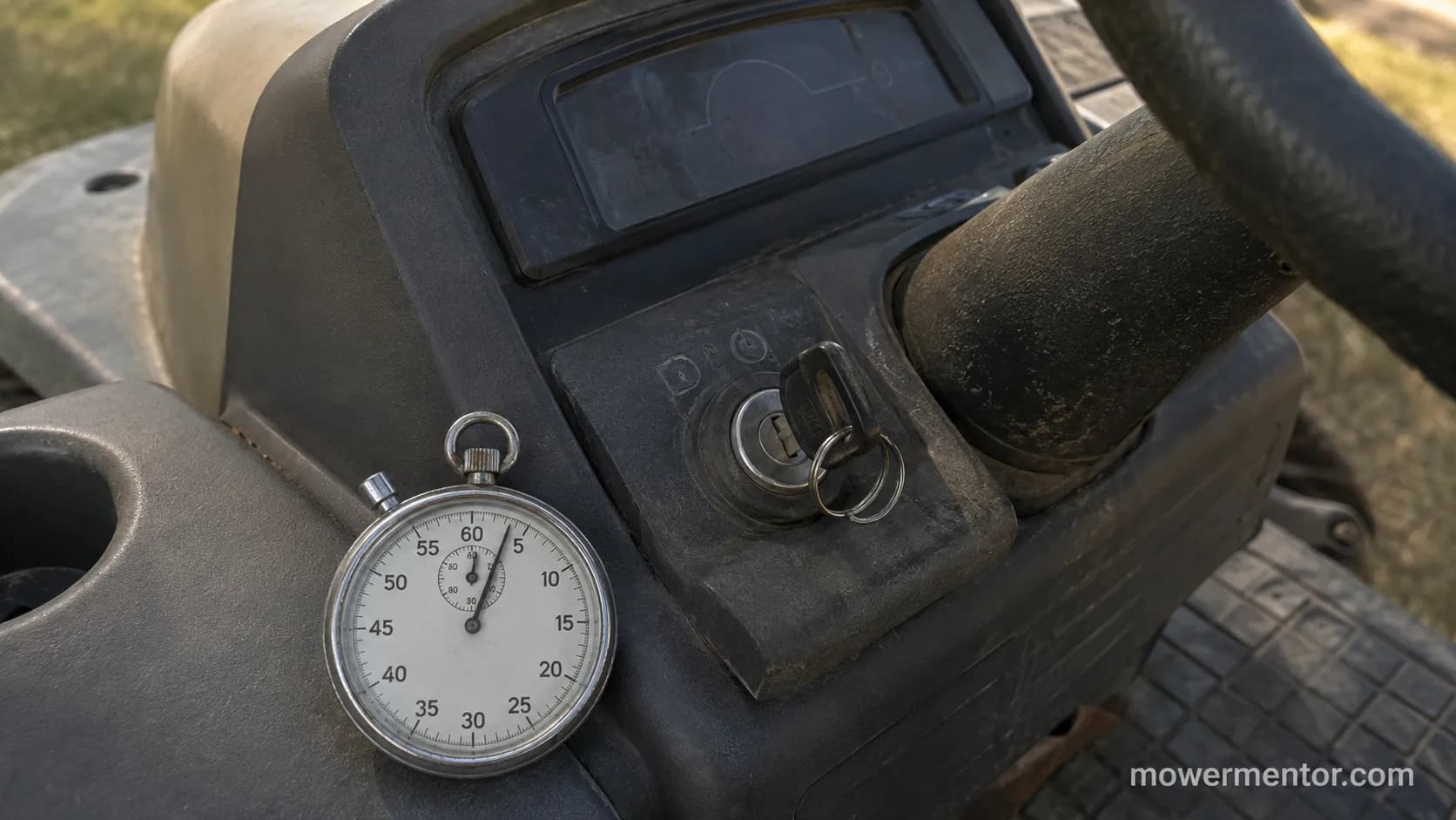 riding lawn mower dead with no clicking, dark dashboard and key turned to start